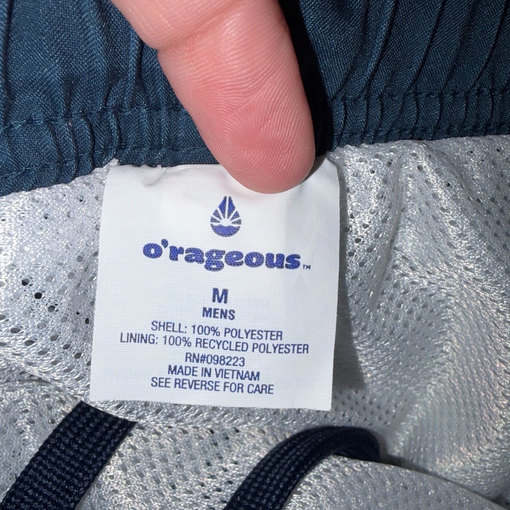 Men's Ombre Teal to Navy Swim Trunks - Unknown Brand - Picture 3 of 3